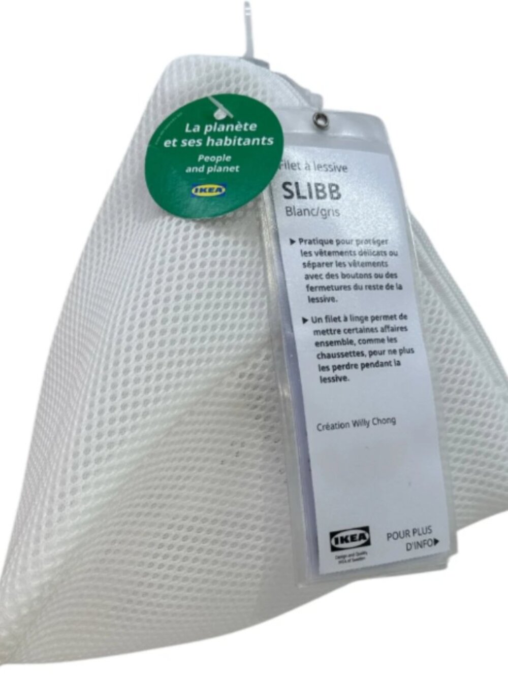 SLIBB 605.677.35 Washing bag, white/2 pack